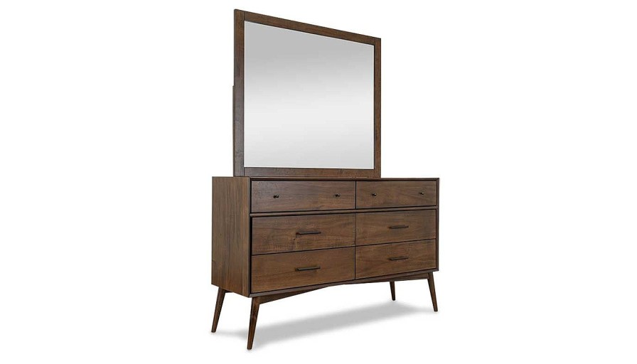 Bedroom JB Home Case Goods Full Collections | Mid Century Full Bed, Dresser, Mirror & Nightstand