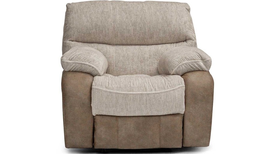 Living Room Dallas Sofa Company Recliners | Lonestar Beige Swivel Recliner