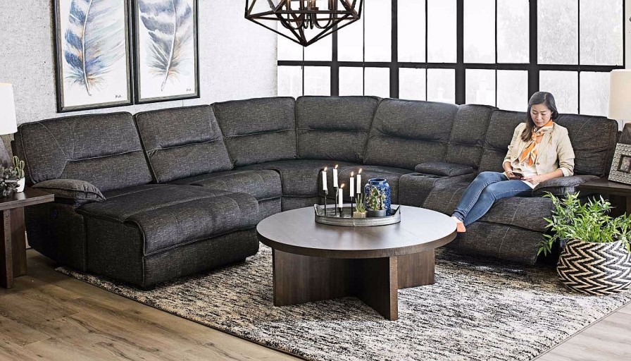 Living Room JB Home Upholstery Reclining Collections | Pacifica 6-Piece Sectional