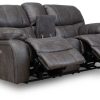 Living Room Dallas Sofa Company Reclining Collections | Lonestar Ii Graphite Power Sofa & Loveseat