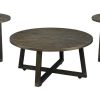 Accents Elements Table 3-Packs | Industrial 3 Pack Occasional Tables