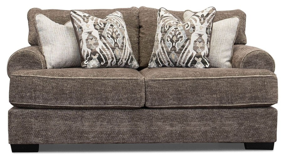 Living Room Dallas Sofa Company Upholstered Loveseats | Mustang Tan Loveseat