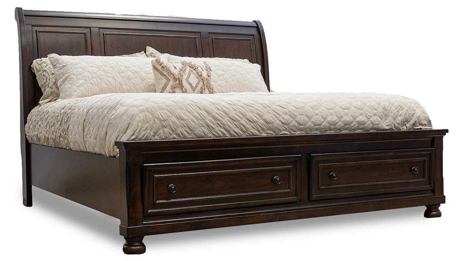 Bedroom JB Home Case Goods Queen Beds | Oregon Queen Storage Bed