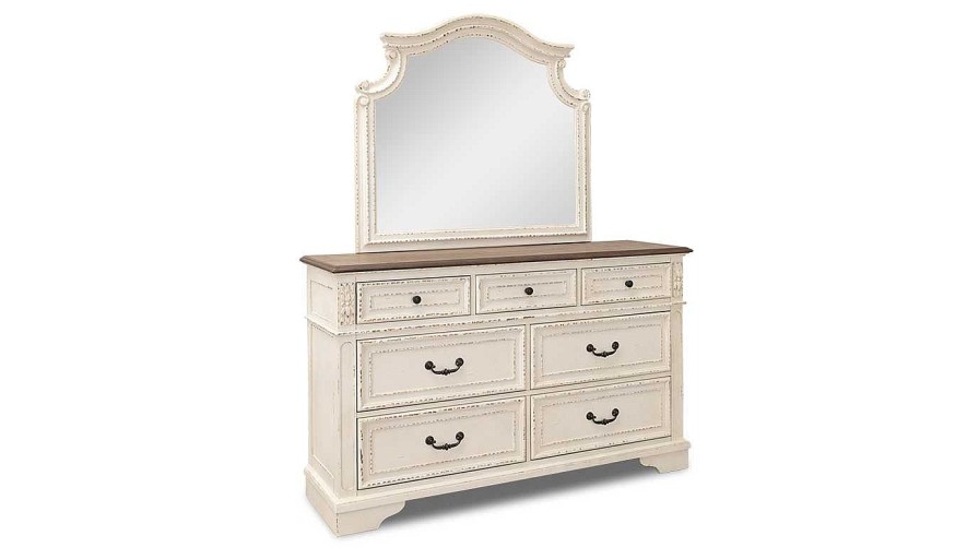 Bedroom JB Home Case Goods Queen Collections | Annette Queen Bed, Dresser, Mirror & Nightstand