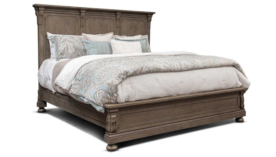 Bedroom JB Home Case Goods Queen Beds | Ava Ii Grey Queen Bed