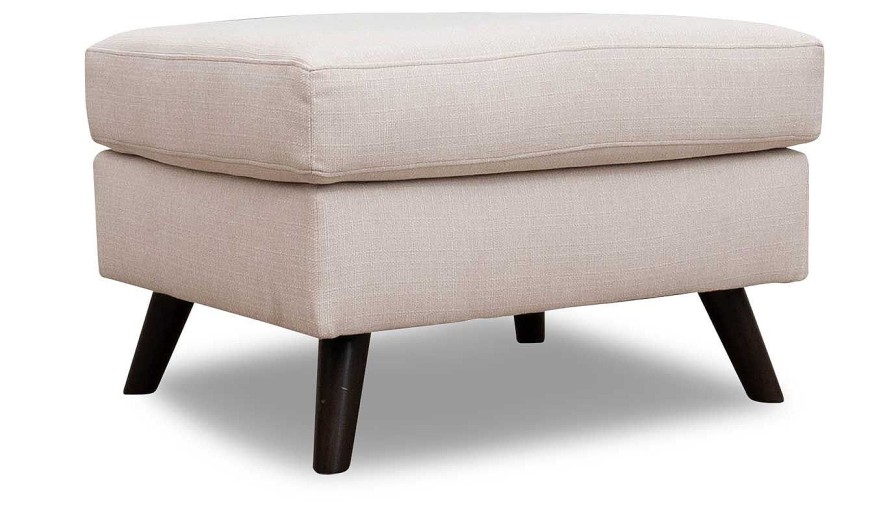 Living Room JB Home Upholstery Upholstered Ottomans | Carol Oatmeal Ottoman