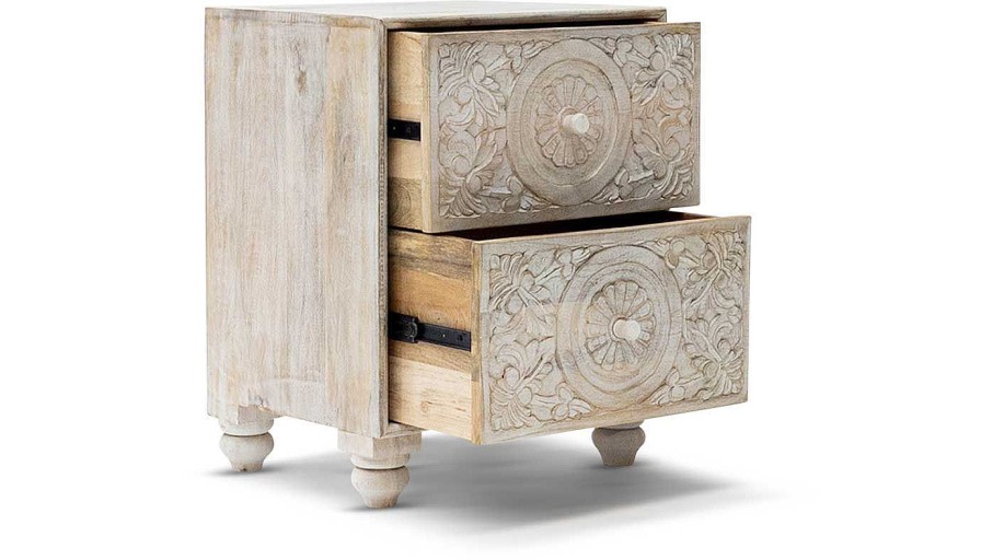 Accents World Piazza | Mina 2-Drawer Nightstand