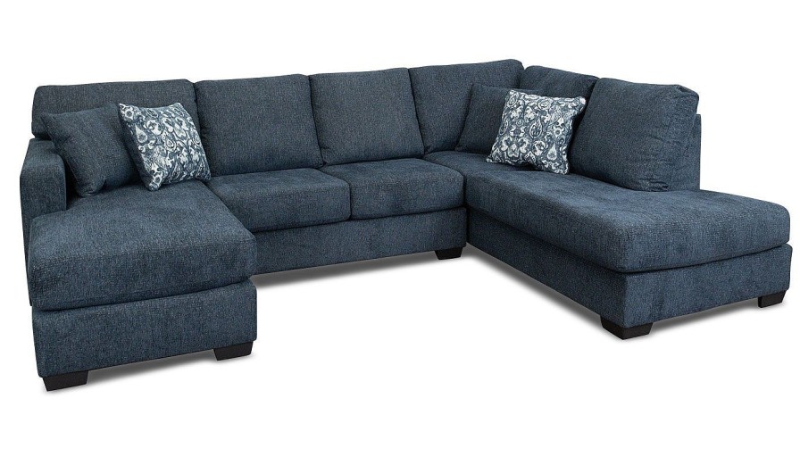 Living Room Dallas Sofa Company Upholstered Collections | Abbott Dual Chaise Sectional