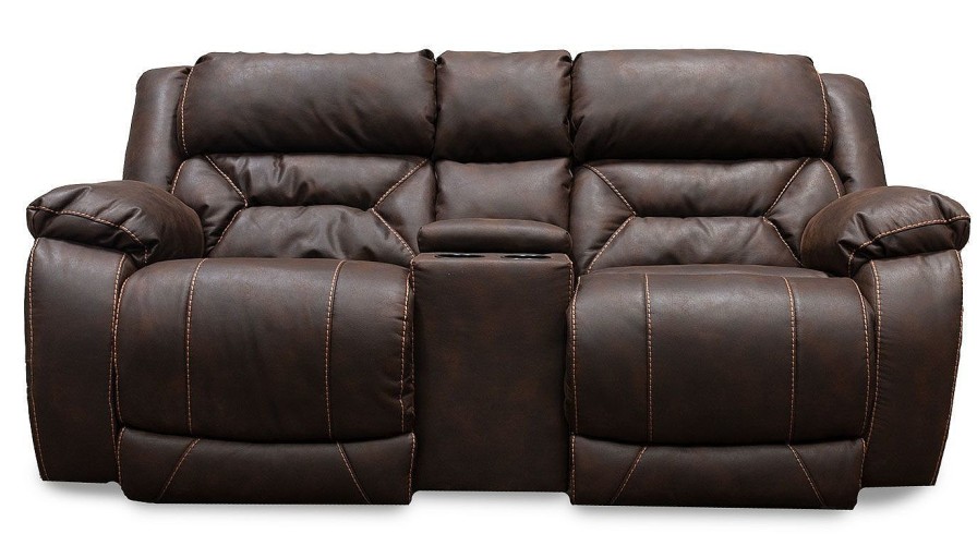 Living Room Dallas Sofa Company Reclining Loveseats | Houston Ii Chocolate Power Loveseat