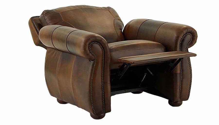 Living Room JB Home Upholstery Leather Chairs | Denver Recliner