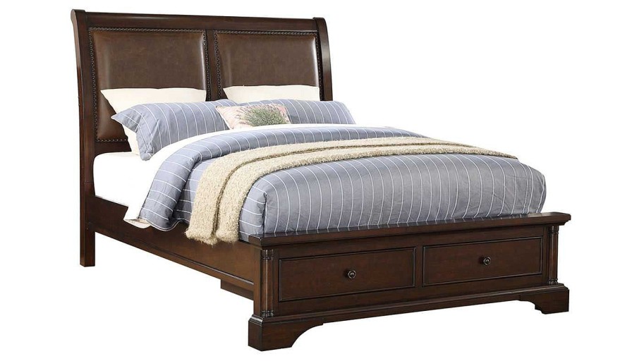 Bedroom JB Home Case Goods Queen Beds | Caira Queen Storage Bed