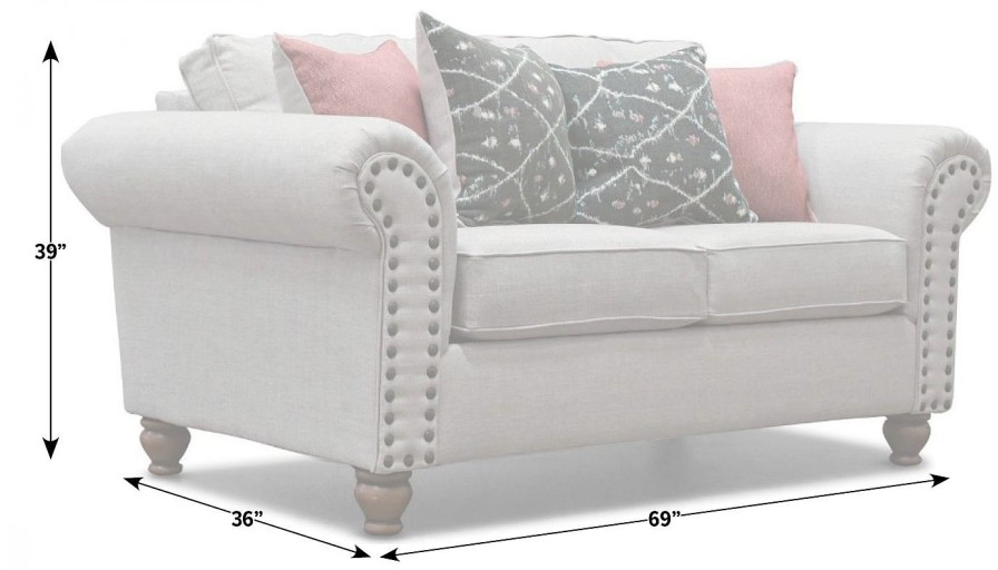 Living Room Dallas Sofa Company Upholstered Loveseats | Corliss Iv Loveseat