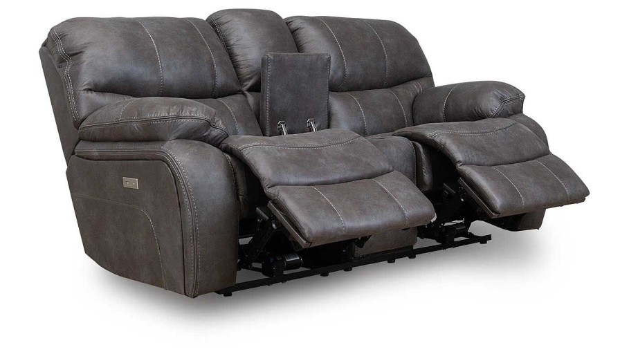 Living Room Dallas Sofa Company Reclining Loveseats | Lonestar Ii Graphite Power Loveseat