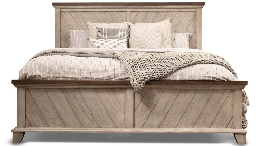 Bedroom Home Zone Furniture Queen Beds | Bear River White Queen Bed