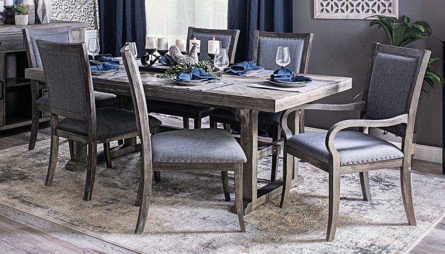 Dining JB Home Case Goods Dining Height Collections | Port Arthur Long Dining Height Table & Chairs