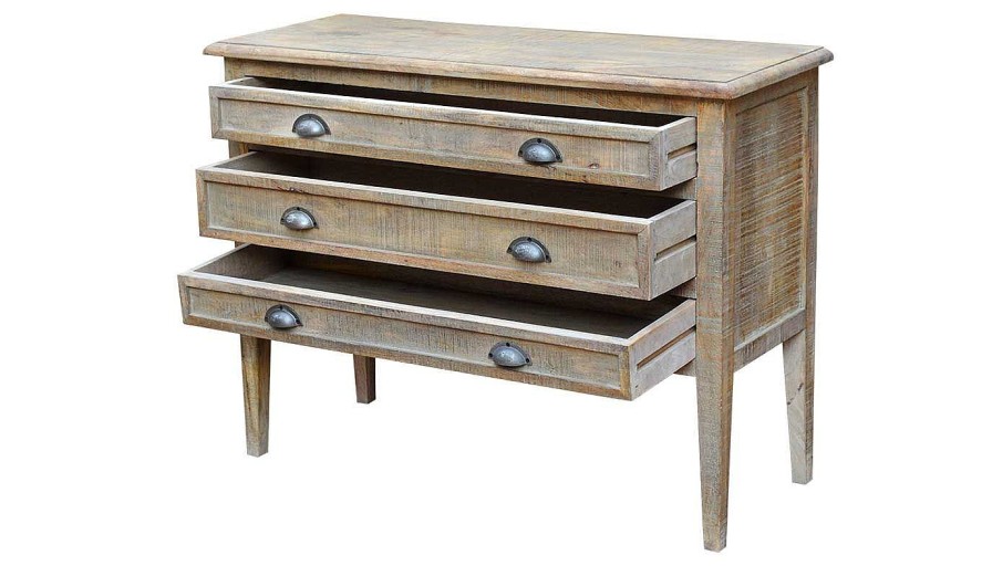 Accents World Piazza | Kant 3-Drawer Chest With Peg Legs