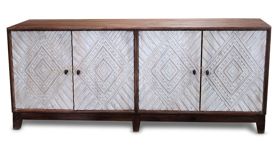 Accents World Piazza | Sienna Diamond 4-Door Sideboard