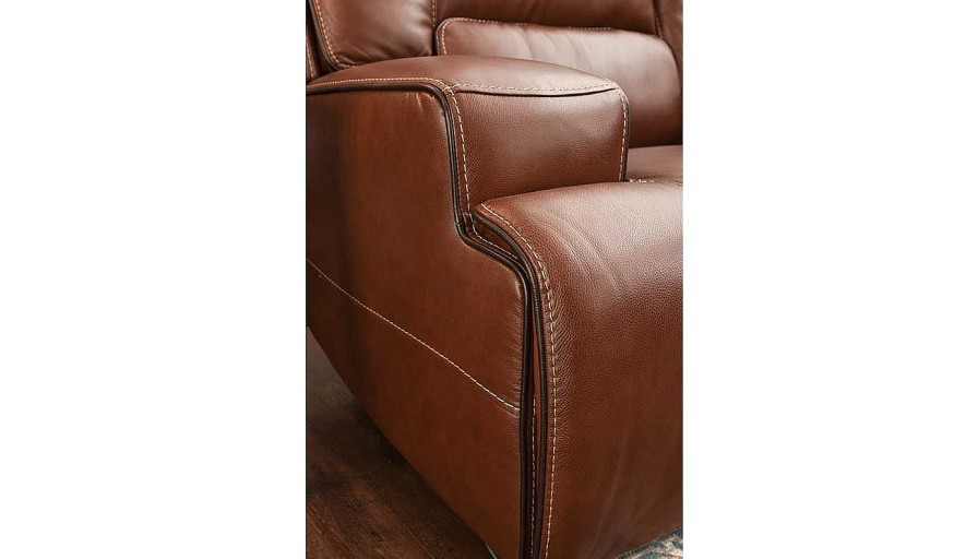 Living Room JB Home Upholstery Leather Collections | Lake Como Power Sofa & Loveseat