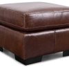 Living Room Dallas Sofa Company Leather Ottomans | Avalon Ottoman