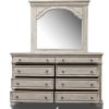 Bedroom Home Zone Furniture Queen Collections | Florence White Queen Bed, Dresser, Mirror & Nightstand