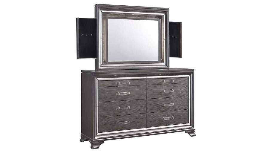 Bedroom JB Home Case Goods Dressers & Mirrors | Monroe Dresser & Mirror