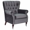 Accents JB Home Upholstery | Alexandria Gunmetal Accent Chair