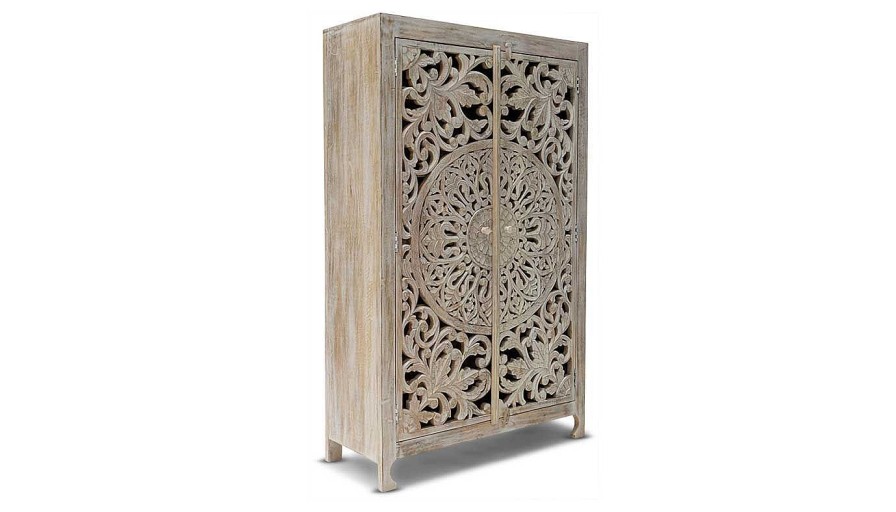 Accents World Piazza | Samantha Carved Cabinet