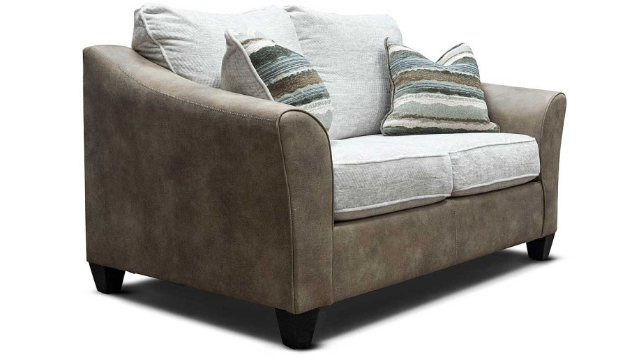 Living Room Dallas Sofa Company Upholstered Loveseats | Corinth Beige Loveseat