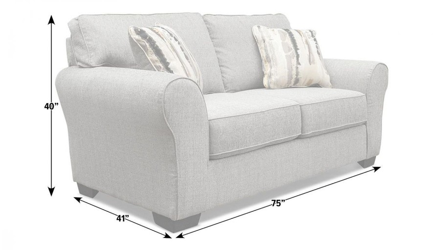 Living Room Dallas Sofa Company Upholstered Loveseats | Brazos Loveseat