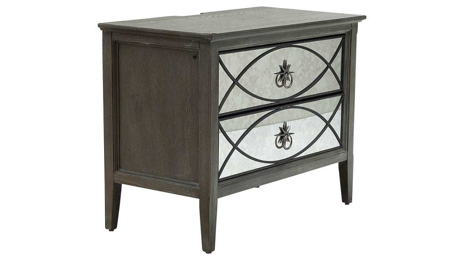 Bedroom JB Home Case Goods King Collections | Huntington Beach King Bed, Dresser, Mirror & Mirrored Nightstand