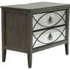 Bedroom JB Home Case Goods Queen Collections | Huntington Beach Queen Bed, Dresser, Mirror & Mirrored Nightstand