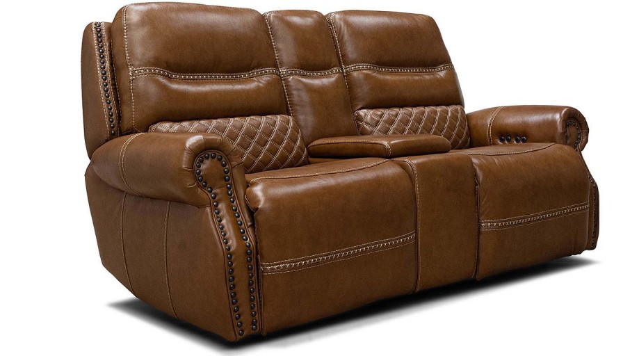 Living Room JB Home Upholstery Reclining Loveseats | Taycan Buckskin Power Loveseat