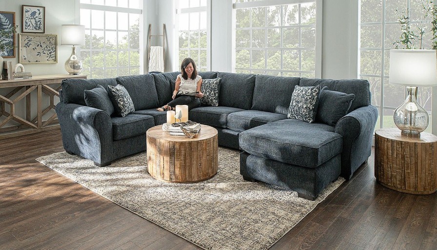 Living Room Home Zone Furniture Upholstered Collections | Abbott Sectional