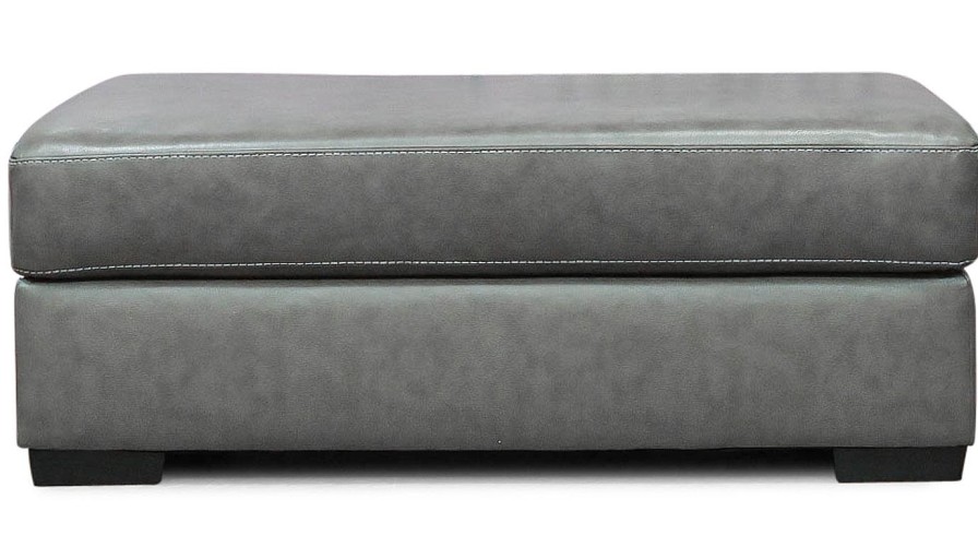 Living Room Dallas Sofa Company Leather Ottomans | Cisco Ottoman