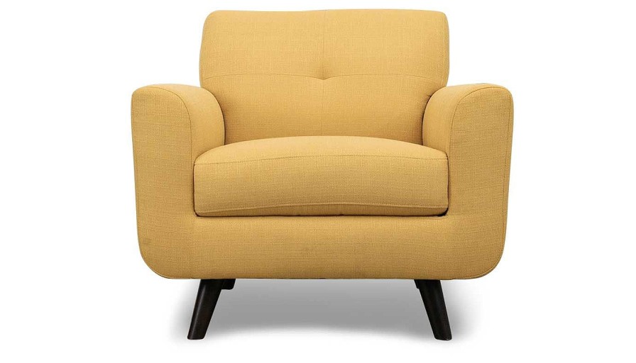 Living Room JB Home Upholstery Upholstered Chairs | Carol Mustard Yellow Chair