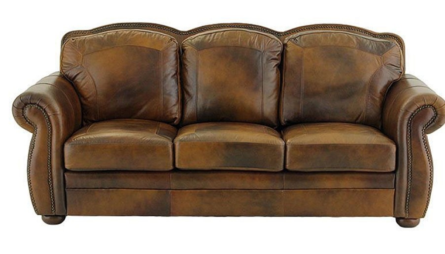 Living Room JB Home Upholstery Leather Collections | Denver Sofa & Loveseat