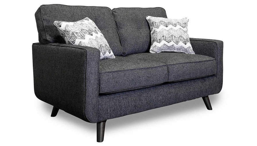 Living Room JB Home Upholstery Upholstered Loveseats | Hollywood Graphite Loveseat