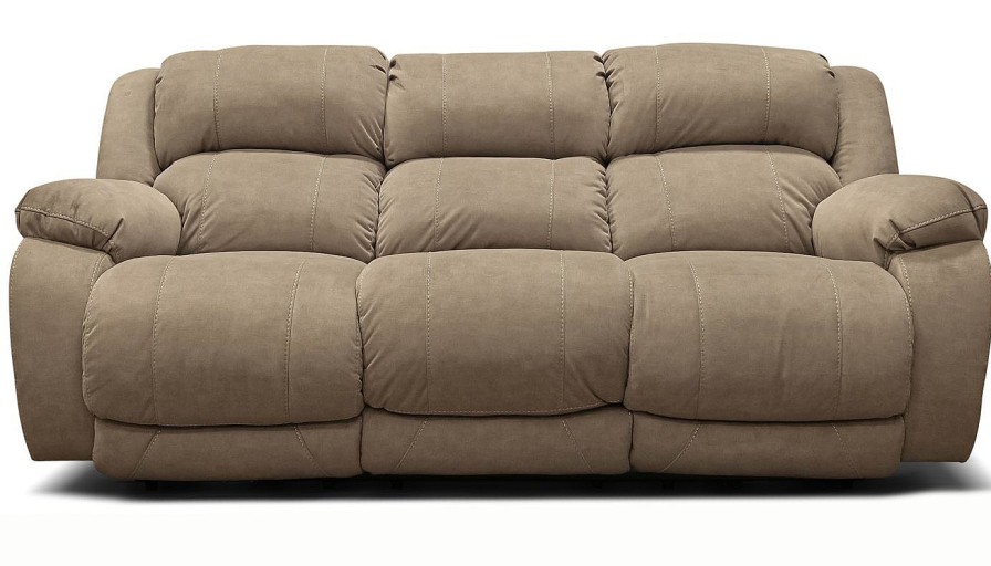 Living Room Dallas Sofa Company Reclining Sofas | Port Arthur Khaki Power Sofa