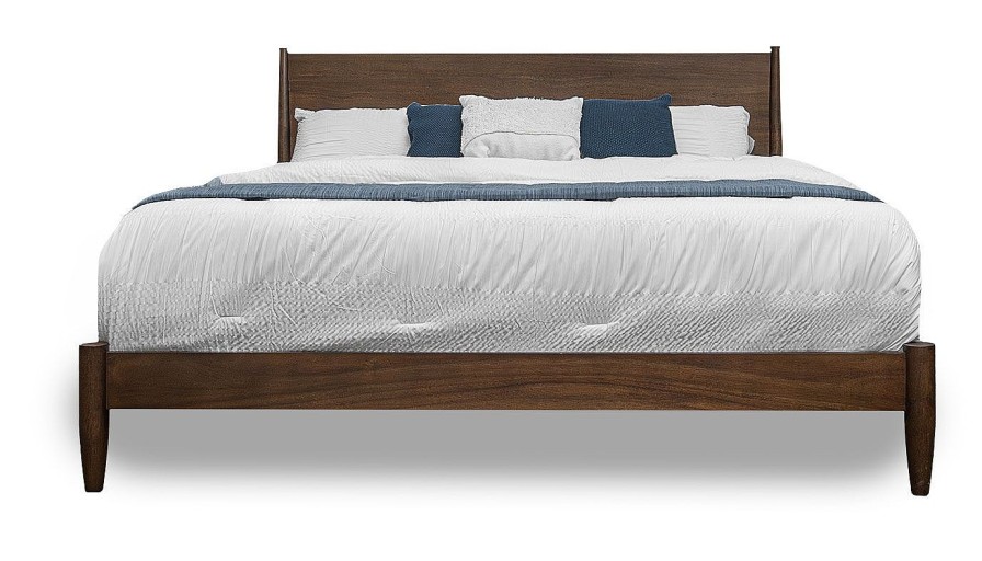 Bedroom JB Home Case Goods Queen Beds | Mid Century Queen Bed