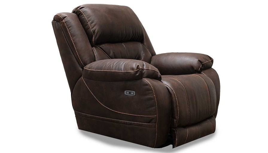 Living Room Dallas Sofa Company Recliners | Houston Ii Chocolate Power Recliner