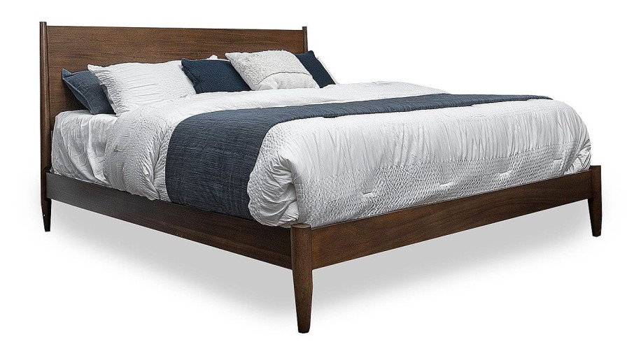 Bedroom JB Home Case Goods Queen Beds | Mid Century Queen Bed