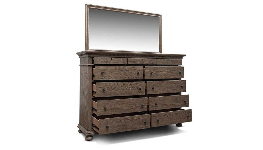 Bedroom JB Home Case Goods Dressers & Mirrors | Ava Ii Grey Dresser & Mirror