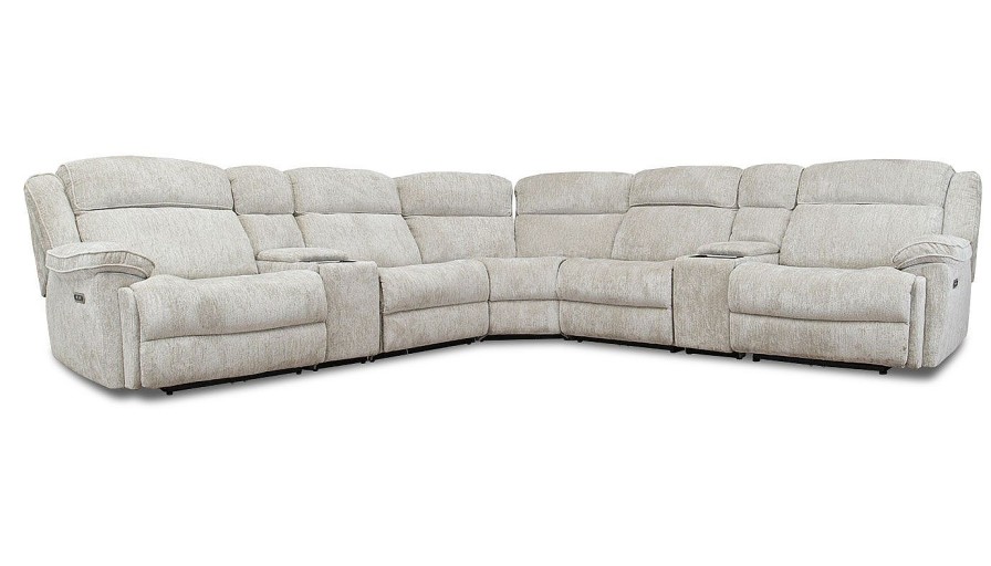 Living Room JB Home Upholstery Modular Sectionals | Easthill Beige 7-Piece Sectional