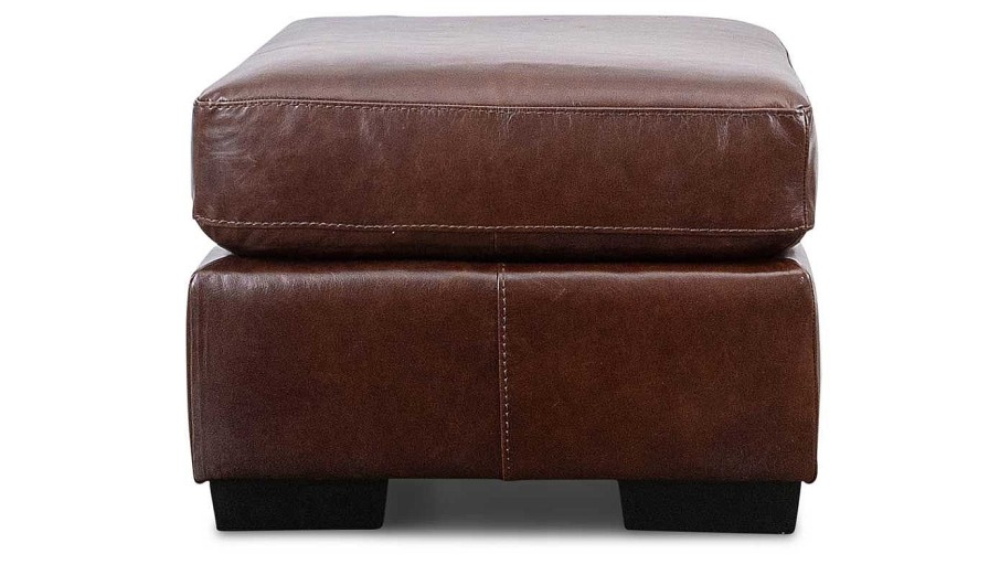 Living Room Dallas Sofa Company Leather Ottomans | Avalon Ottoman