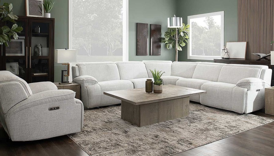 Living Room JB Home Upholstery Reclining Collections | Ibiza Ii Fabric 5-Piece Power Sectional