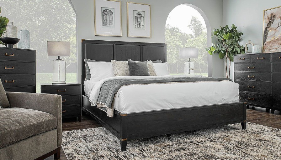 Bedroom JB Home Case Goods King Collections | Carmen King Bed, Dresser, Mirror & Nightstand With 3 Drawers