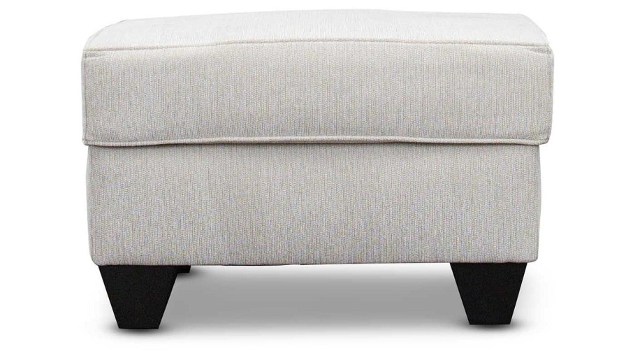 Living Room JB Home Upholstery Upholstered Ottomans | Slt Ivory Ottoman