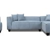 Living Room JB Home Upholstery Upholstered Collections | Rock & Roll Stone 3-Piece Sectional