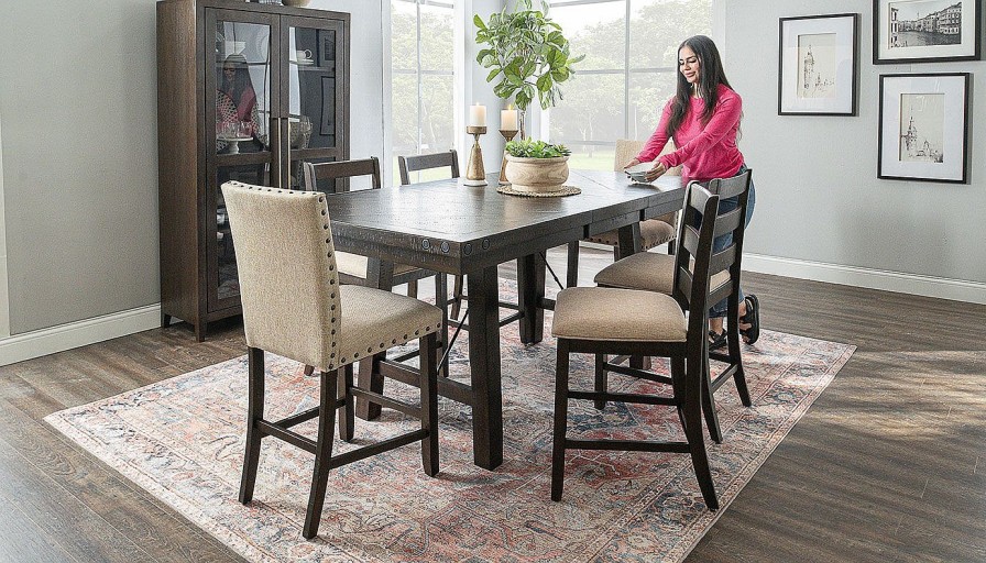 Dining Home Zone Furniture Counter Height Collections | Dahlia Counter Height Table & Chairs