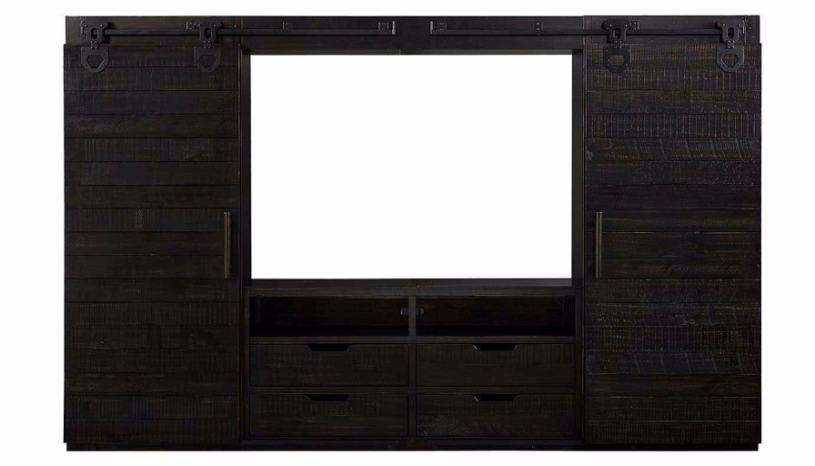 Entertainment JB Home Case Goods | Wyatt Black Tv Stand